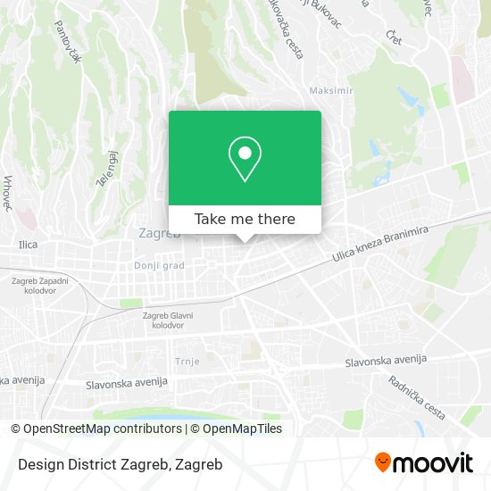 Design District Zagreb map