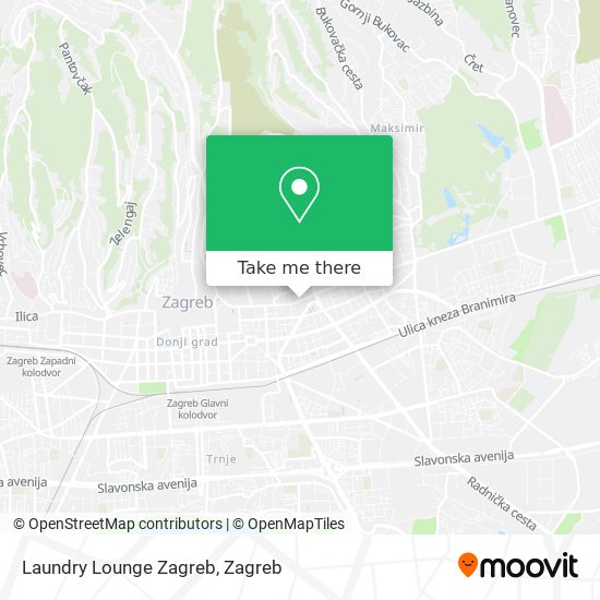 Laundry Lounge Zagreb map