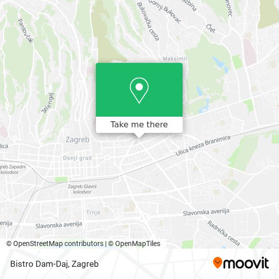 Bistro Dam-Daj map