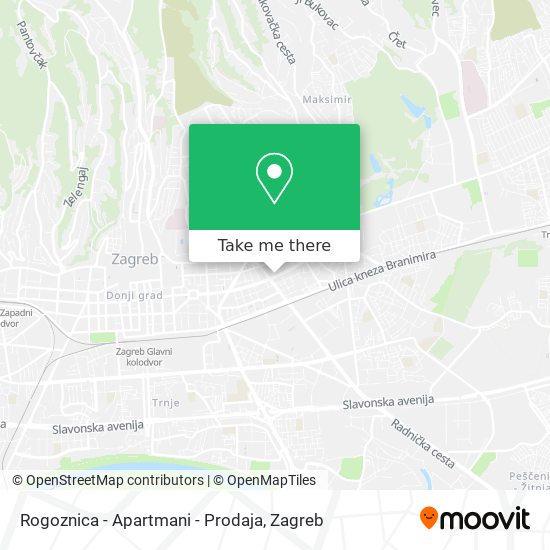 Rogoznica - Apartmani - Prodaja map