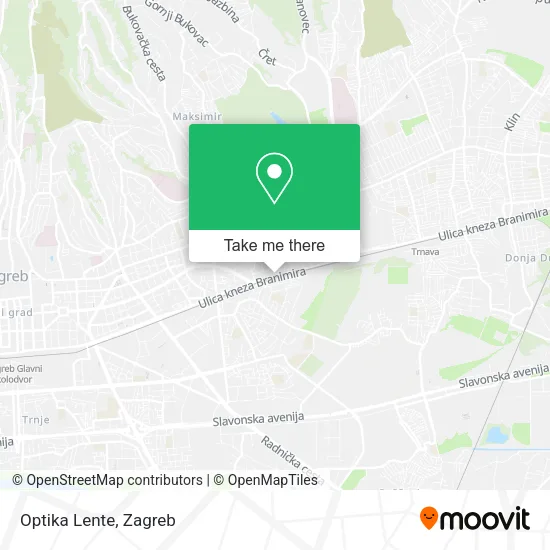 Optika Lente map