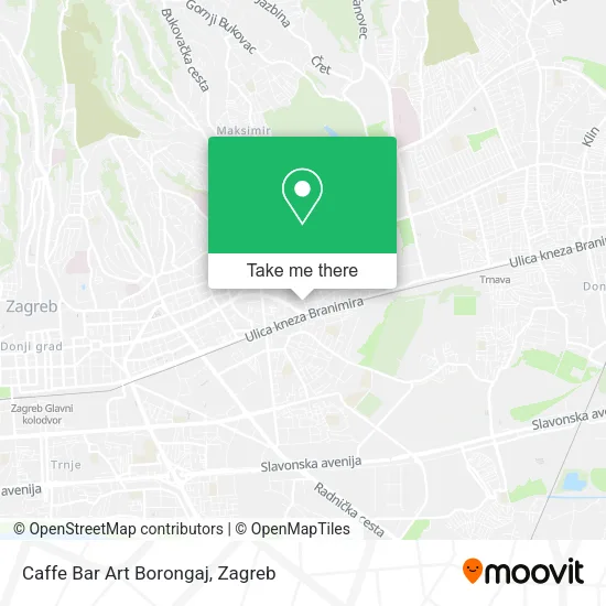 Caffe Bar Art Borongaj map