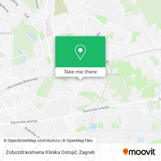 Zobozdravstvena Klinika Ostojić map