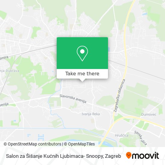 Salon za Šišanje Kućnih Ljubimaca- Snoopy map