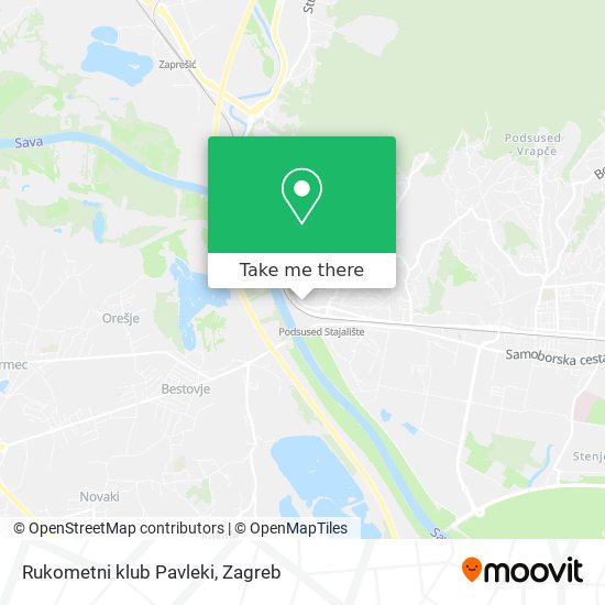 Rukometni klub Pavleki map