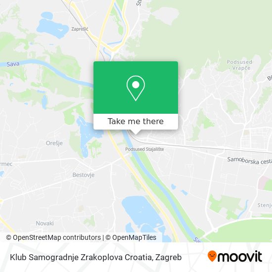 Klub Samogradnje Zrakoplova Croatia map
