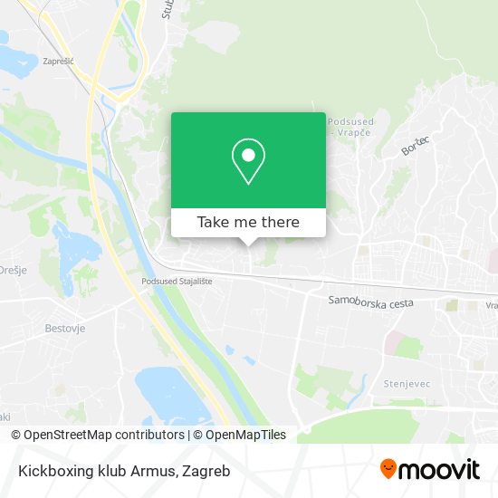 Kickboxing klub Armus map