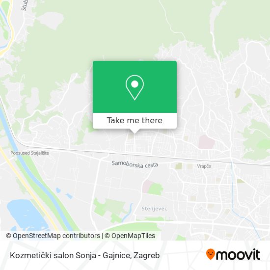 Kozmetički salon Sonja - Gajnice map