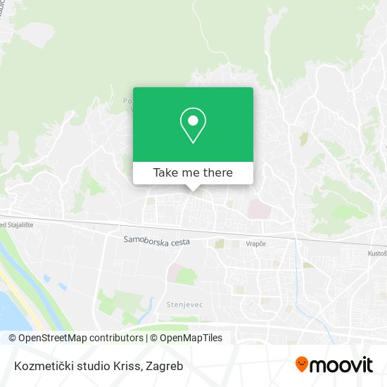 Kozmetički studio Kriss map