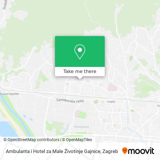 Ambulanta i Hotel za Male Životinje Gajnice map