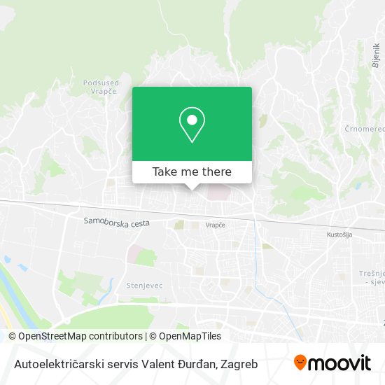 Autoelektričarski servis Valent Đurđan map