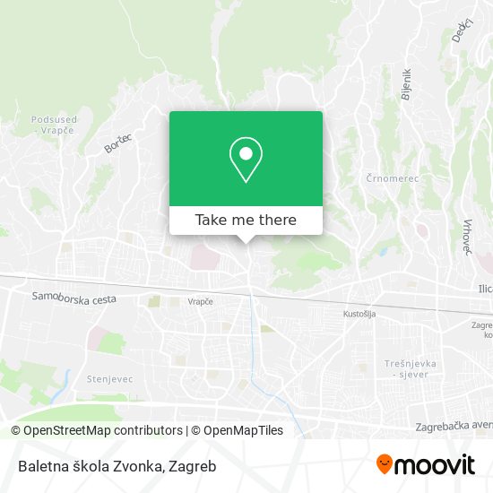 Baletna škola Zvonka map