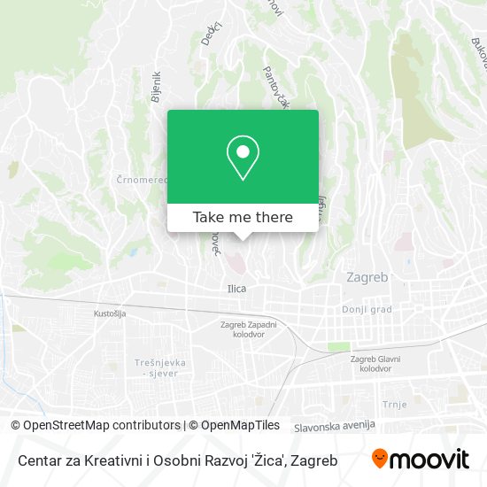 Centar za Kreativni i Osobni Razvoj 'Žica' map