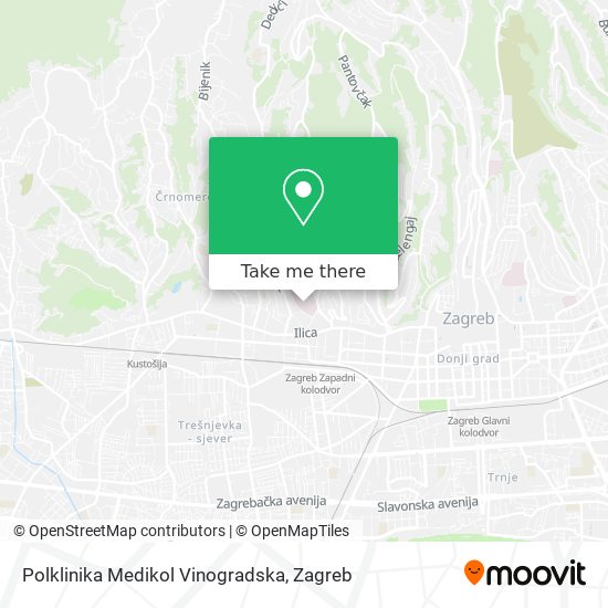 Polklinika Medikol Vinogradska map