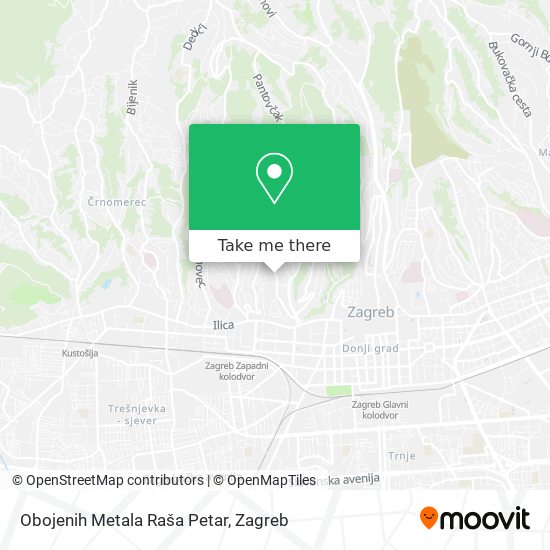 Obojenih Metala Raša Petar map