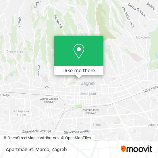 Apartman St. Marco map