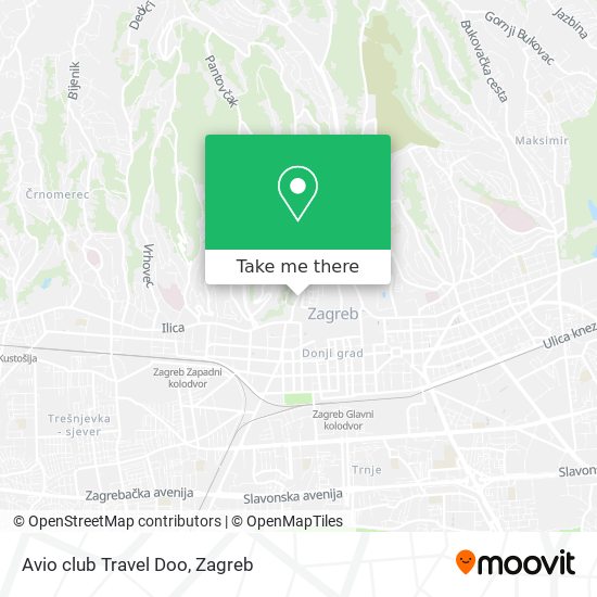 Avio club Travel Doo map