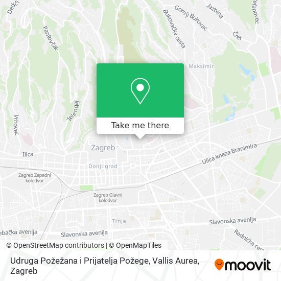 Udruga Požežana i Prijatelja Požege, Vallis Aurea map
