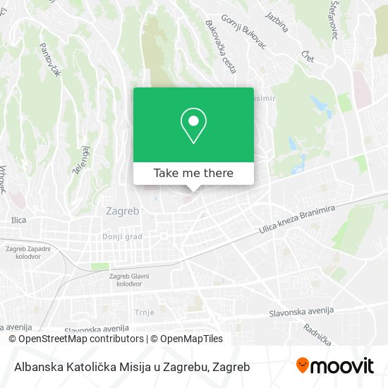 Albanska Katolička Misija u Zagrebu map