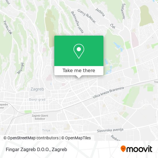 Fingar Zagreb D.O.O. map