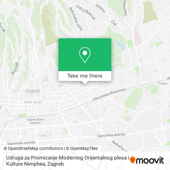 Udruga za Promicanje Modernog Orijentalnog plesa i Kulture Nimphea map