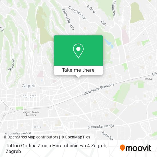 Tattoo Godina Zmaja Harambašićeva 4 Zagreb map
