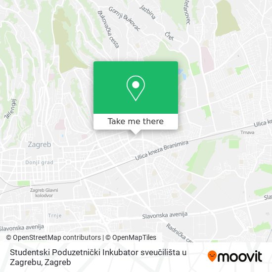 Studentski Poduzetnički Inkubator sveučilišta u Zagrebu map