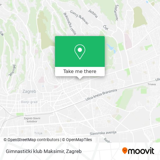 Gimnastički klub Maksimir map
