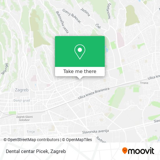 Dental centar Picek map