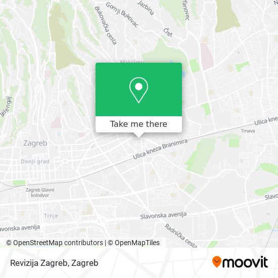 Revizija Zagreb map