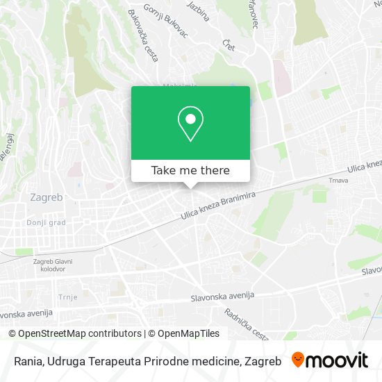 Rania, Udruga Terapeuta Prirodne medicine map