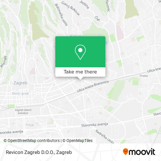 Revicon Zagreb D.O.O. map