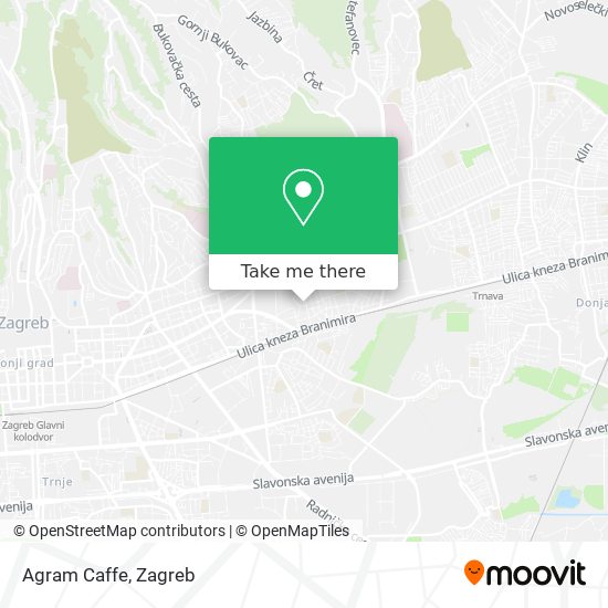 Agram Caffe map