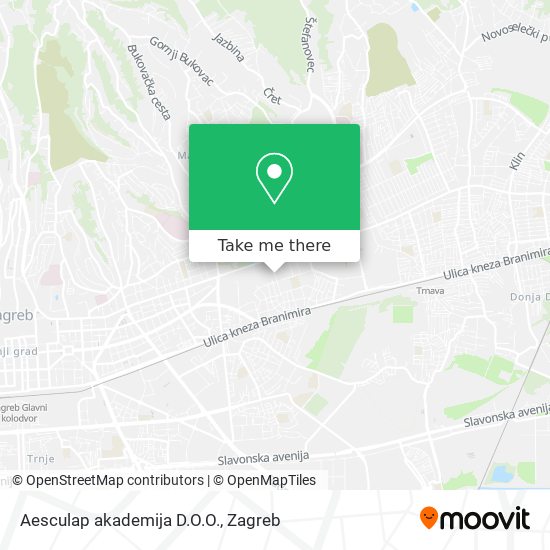 Aesculap akademija D.O.O. map