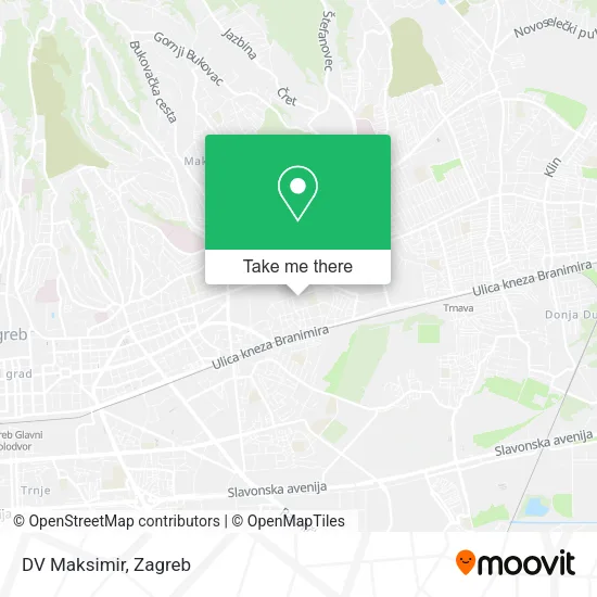 DV Maksimir map