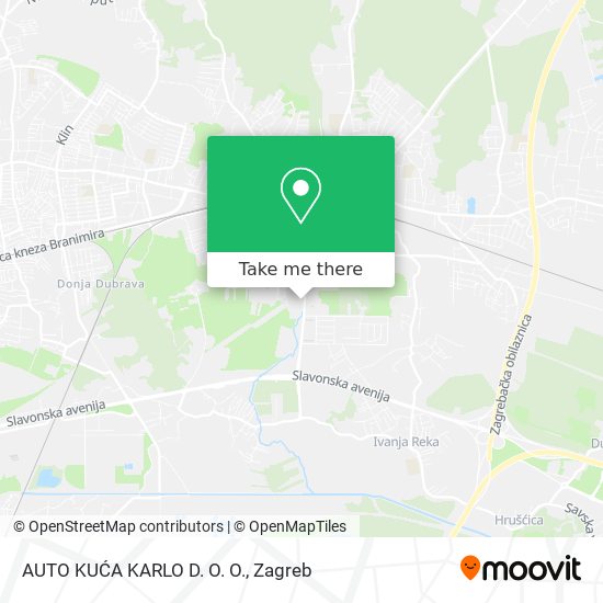 AUTO KUĆA KARLO D. O. O. map