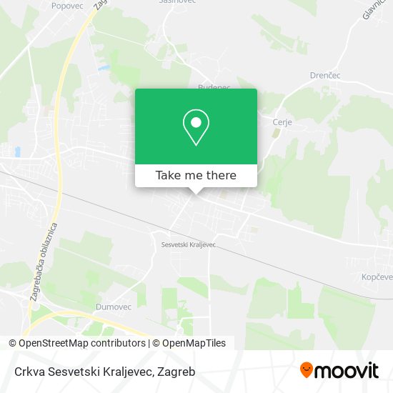Crkva Sesvetski Kraljevec map