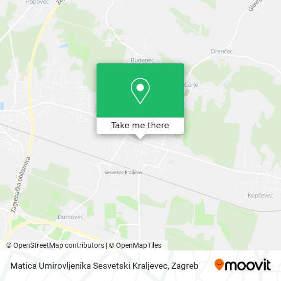 Matica Umirovljenika Sesvetski Kraljevec map