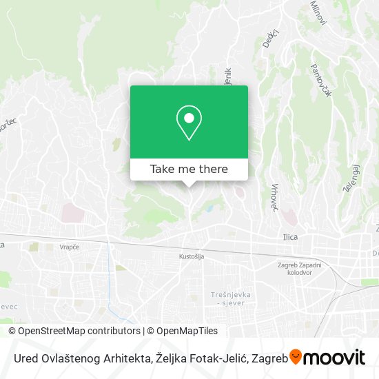 Ured Ovlaštenog Arhitekta, Željka Fotak-Jelić map