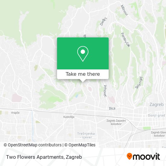 Two Flowers Apartments map