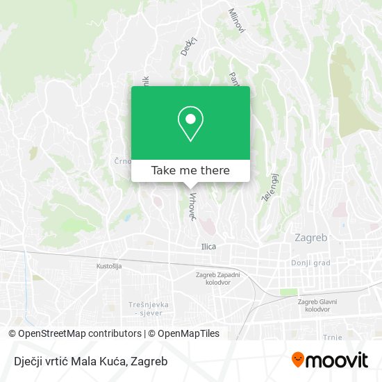Dječji vrtić Mala Kuća map
