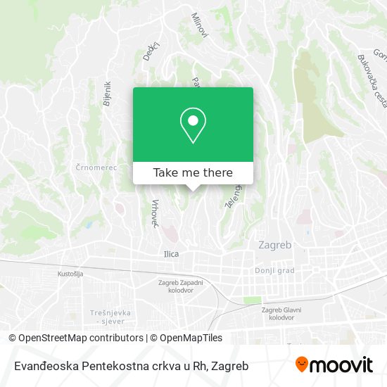 Evanđeoska Pentekostna crkva u Rh map