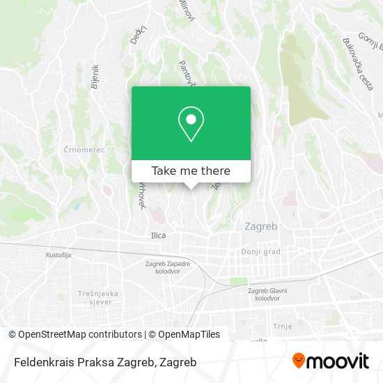 Feldenkrais Praksa Zagreb map