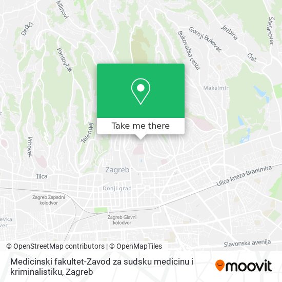 Medicinski fakultet-Zavod za sudsku medicinu i kriminalistiku map