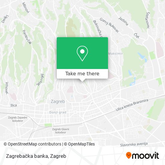 Zagrebačka banka map