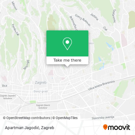 Apartman Jagodić map