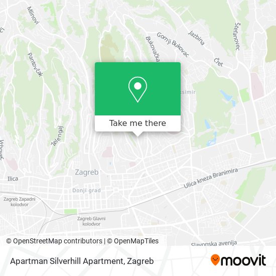 Apartman Silverhill Apartment map