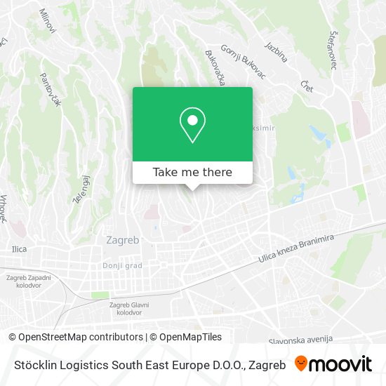Stöcklin Logistics South East Europe D.O.O. map