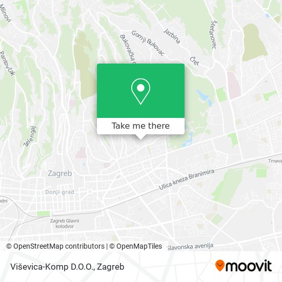 Viševica-Komp D.O.O. map