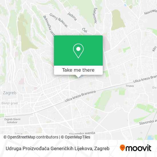 Udruga Proizvođača Generičkih Lijekova map